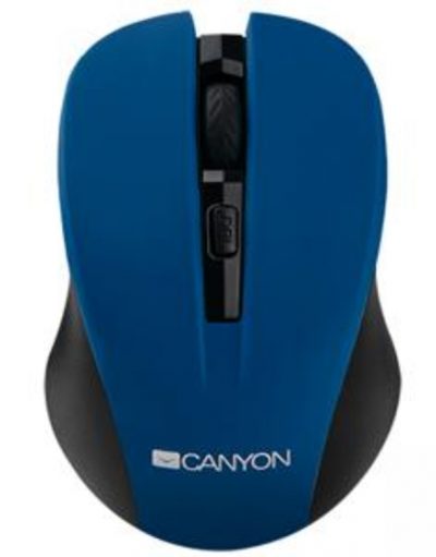 Мишка CANYON, Wireless, Optical 800/ 1000/ 1200 dpi, USB, Синя, CNE-CMSW1BL
