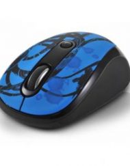 Мишка DELUX DLM-130GB (Wireless 2400MHz 800/1600dpi,3 btn), Black/Blue - DLM-130GB-G01UF