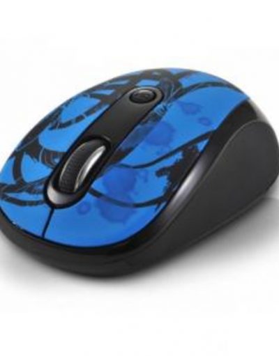 Мишка DELUX DLM-130GB (Wireless 2400MHz 800/1600dpi,3 btn), Black/Blue - DLM-130GB-G01UF