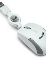 Мишка GENIUS Micro Traveler NB 1200 dpi самоприбиращ се кабел USB White - 31010100104