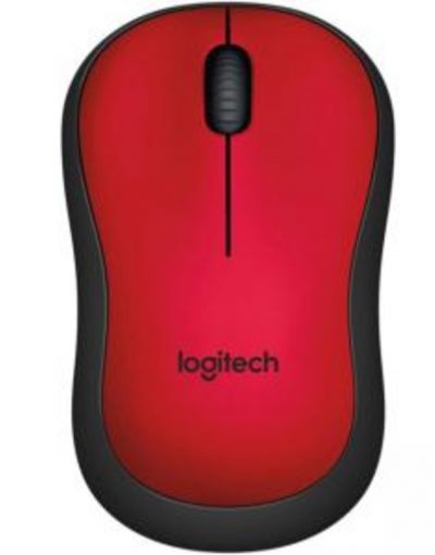 Мишка Logitech Wireless Mouse M220 Silent, Червена, 910-004880
