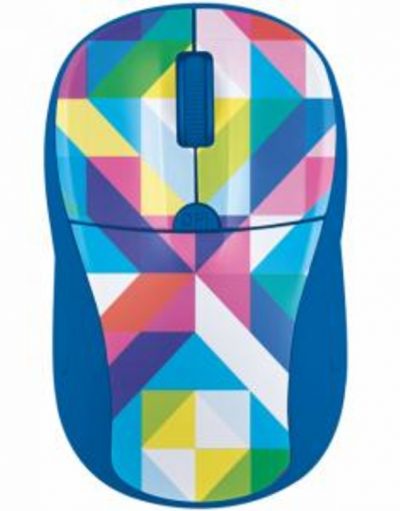 Мишка TRUST Primo, Wireless, 1000-1600 DPI, Вlue geometry, 21480