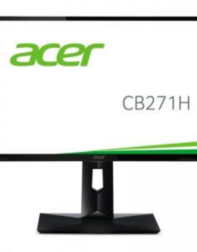 Монитор, Acer CB271Hbmidr, 27инча Wide TN LED Anti-Glare, 1ms, 100M:1 DCR, 300 cd/m2, 1920x1080, DVI, HDMI, Height Adjustable, Черен, UM.HB1EE.001