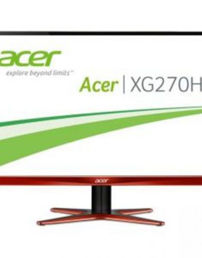 Монитор Acer XG270HUAomidpx, 27 инча, Wide TN LED Anti-Glare, FreeSync, 1ms, WQHD 2560x1440, DVI, HDMI, Orange&Black, UM.HG0EE.A01