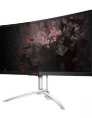 Монитор AOC AGON, 35 инча, TN Curved, QHD 200Hz, 4ms, VGA, DVI, HDMI, MHL, AG352QCX