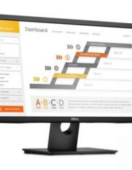 Монитор Dell E-series E2417H 24 инча 1920x1080, 16:9, IPS, anti-glare, 8ms, Черен, E2417H-14