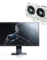 Монитор EIZO 24 инча, IPS EV2436WFS3-BK + Видео карта ASUS DUAL-GTX1060-O3G