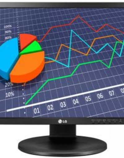 Монитор LG, 19 инча, 1280x1024 IPS, DVI-D, VGA, 5ms, Черен, 19 LG 19MB35P-I