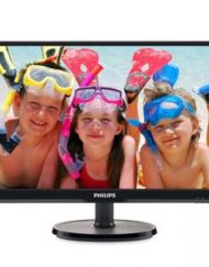 Монитор Philips 226V6QSB6, 21.5 инча, Wide AH-IPS LED, 8 ms, 1920x1080 FullHD, D-Sub, DVI, Черен, 226V6QSB6/01