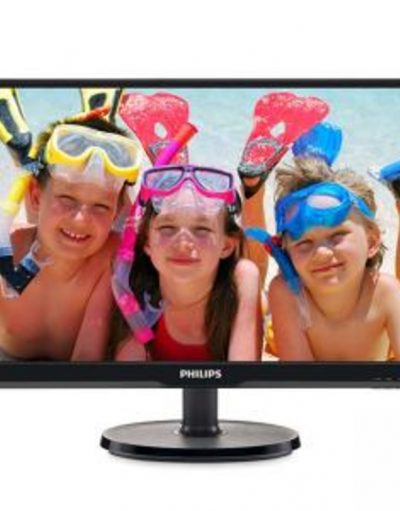 Монитор Philips 226V6QSB6, 21.5 инча, Wide AH-IPS LED, 8 ms, 1920x1080 FullHD, D-Sub, DVI, Черен, 226V6QSB6/01
