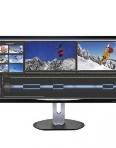 Монитор Philips, 34 инча Ultra Wide QHD 3440 x 1440, AH-IPS, DVI, VGA, HDMI, Черен, BDM3470UP