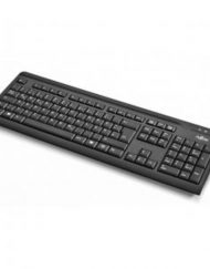 Мултимедийна клавиатура Fujitsu KB410 black, тънка, USB - FUJ-KEY-S26381-L409