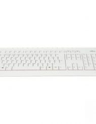 Мултимедийна клавиатура Fujitsu KB521, USB, Бяла, FUJ-KEY-K521-L109