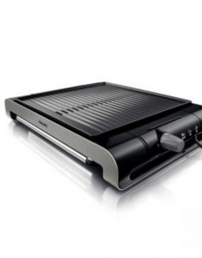 Настолен грил Philips Ribbed plate 2000 W HD4417/20