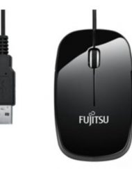 Оптична мини мишка Fujitsu M410, USB, Черна, FUJ-MOUSE-M410