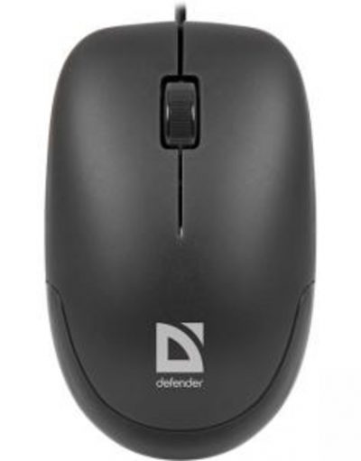 Оптична мишка Defender Datum MM-010, 2 бутона, Wired, 1000 dpi, Черна, 52010
