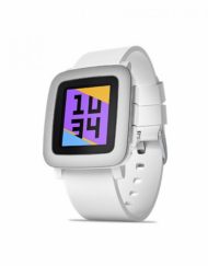 Pebble Time Smartwatch - bluetooth тъч часовник за iOS и Android смартфони (бял)