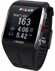 Polar Часовник V800 + Heart Rate Сензор - умен часовник, следящ дневната и нощната ви физическа активност + сензор за пулс (черен)