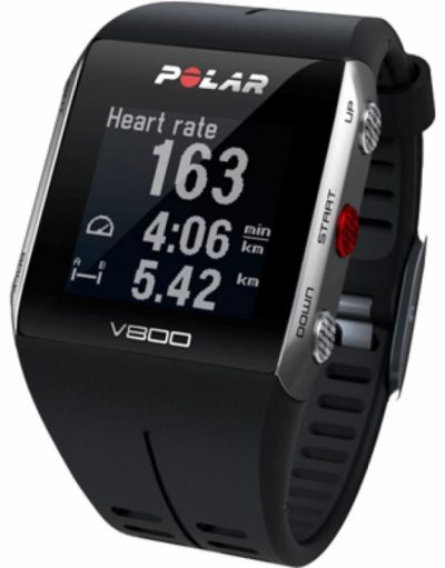 Polar Часовник V800 + Heart Rate Сензор - умен часовник, следящ дневната и нощната ви физическа активност + сензор за пулс (черен)