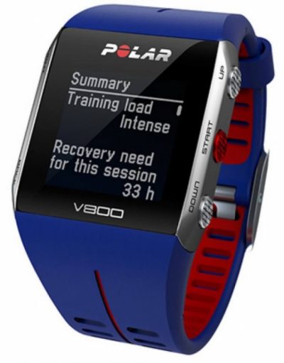 Polar Часовник V800 + Heart Rate Сензор - умен часовник, следящ дневната и нощната ви физическа активност + сензор за пулс (син)