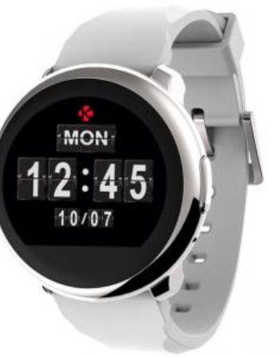 СМАРТЧАСОВНИК MyKronoz Smartwatch ZeRound, silver/white, KRON-ZEROUND-SIL