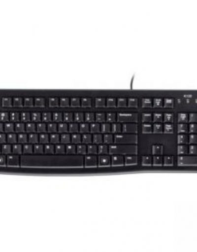 Стандартна клавиатура Logitech K120, Черна, 920-002818