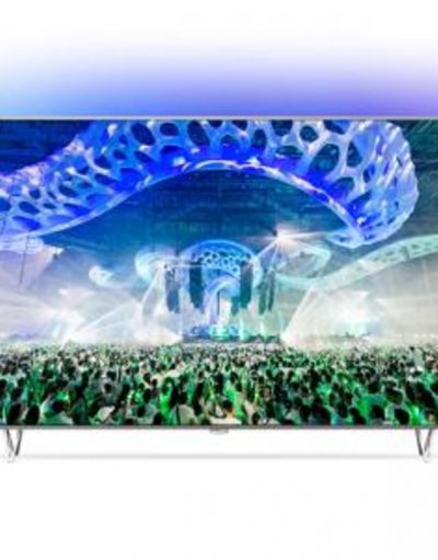 Телевизор Philips 65 инча, UHD, DVB-T2/C/S, Android TV, Ambilight 3, HDR premium, Quad core, 2600 PPI, Micro Dimming Premium, 65PUS7601/12