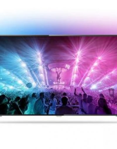 Телевизор Philips 75 инча UHD TV, Android TV, Четириядрен процесор, Quad core, Micro Dimming Pro, DTS Premium Sound, 30W, 75PUS7101/12