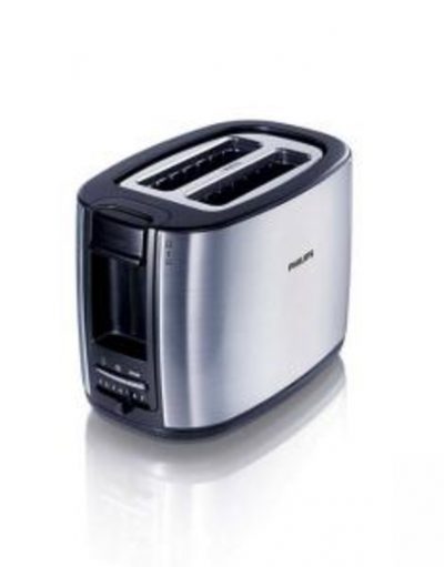 Тостер Philips 2 slot metal 2 function, Brushed metal Wide slot HD2628/20