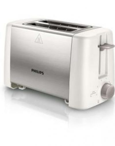 Тостер Philips Daily Collection 2 slot Compact, White beige Reheat, metal HD4825/00