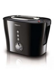 Тостер Philips Viva Collection 2 slot 3 function Black silver Extra wide slot, bun warmer HD2630/20