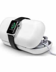 TwelveSouth TimePorter - кейс за аксесоари и поставка с възможност за зареждане за Apple Watch (бял)