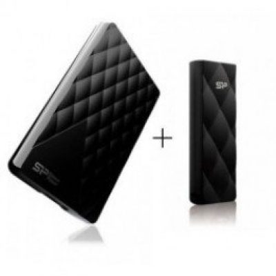 Външен диск Silicon Power Diamond D06 1TB 2.5" + флашка Blaze B20 8GB