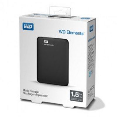Външен диск Western Digital Elements Black 1.5TB USB 3.0