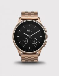Vector Luna Smartwatch Rose Gold with Rose Gold Bracelet - луксозен Bluetooth тъч часовник за iOS и Android смартфони (розова стоманена верижка)