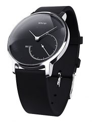 Withings Activite Steel - луксозен швейцарски умен часовник, следящ дневната и нощната ви физическа активност (черен)