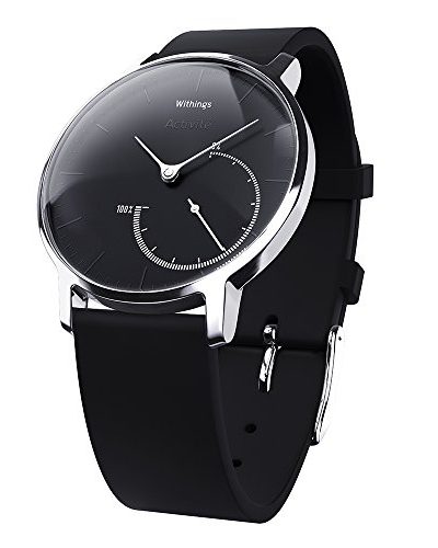 Withings Activite Steel - луксозен швейцарски умен часовник, следящ дневната и нощната ви физическа активност (черен)