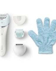 Безкабелен епилатор за сухо и мокро епилиране Philips Satinelle Prestige - с 4 аксесоара, BRE611/00