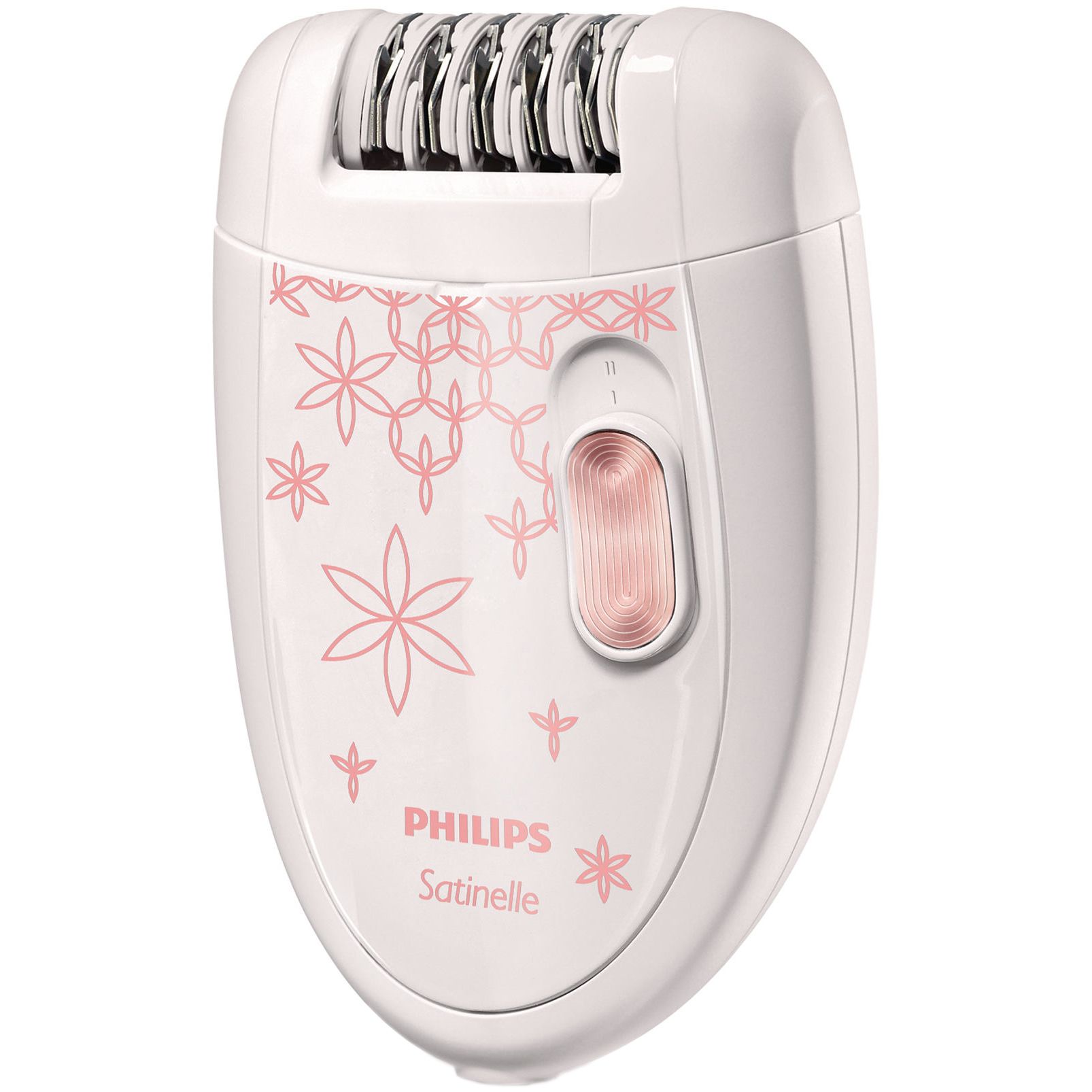 Епилатор Philips Satinelle HP6420/00, 21 Дискове, 2 Скорости, Бял/Розов