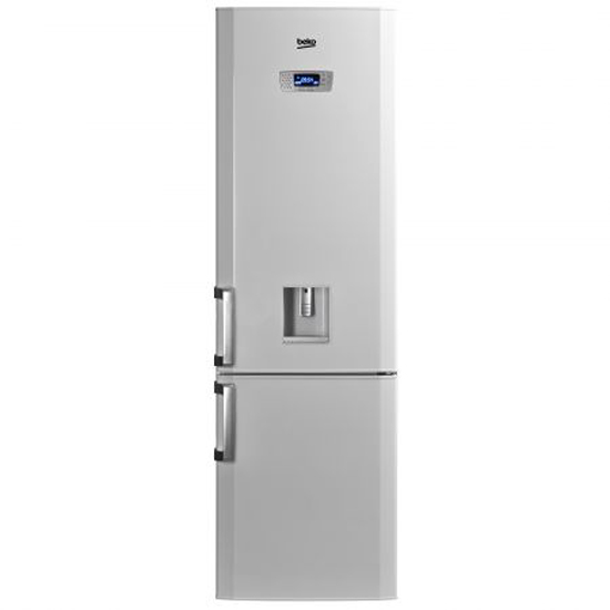 Хладилник с фризер Beko DBK 386 WDR+, 325 л, Клас A+, H 201 см, Диспенсър за вода, Бял