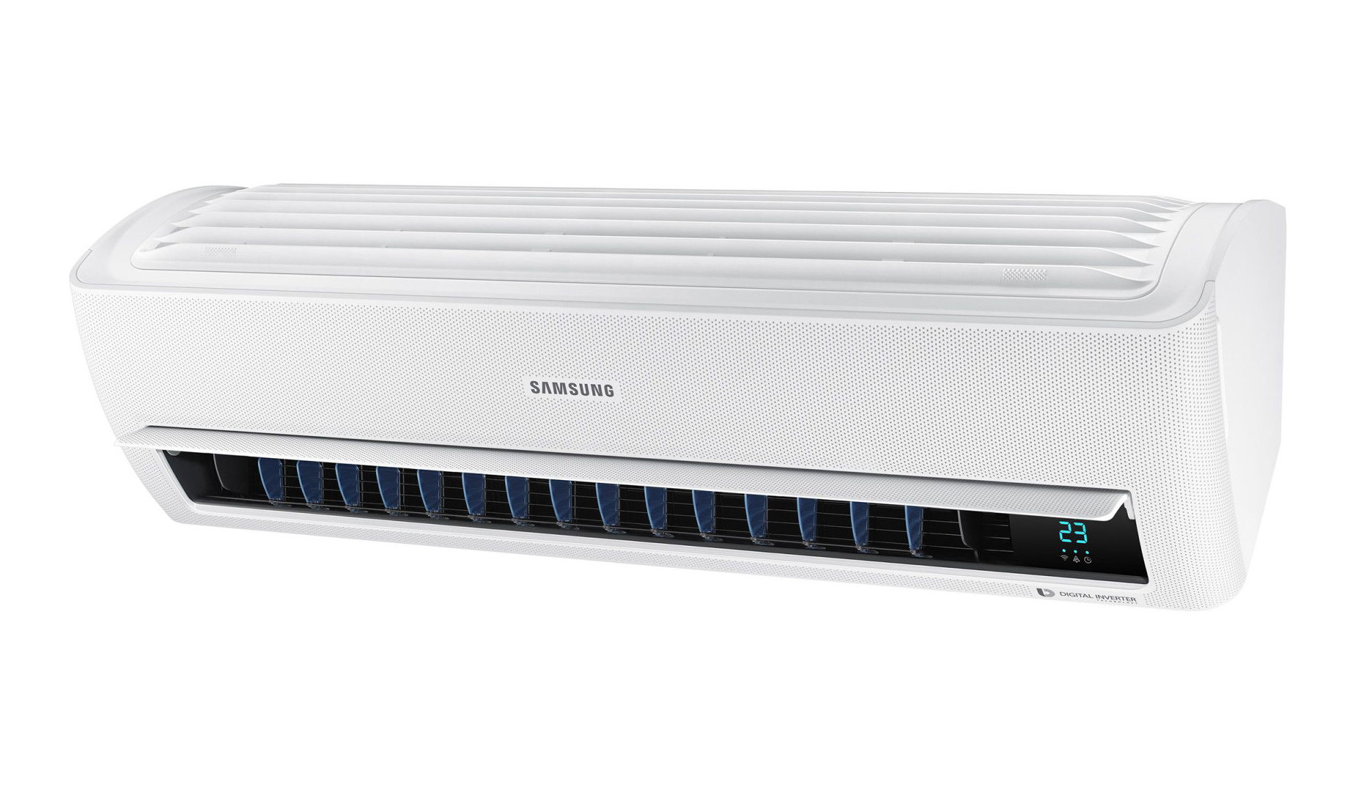 Климатик Samsung AR12MSPXBWKNEU Wind-Free, 12000 BTU, Клас A++, Wi-Fi контрол, Virus doctor, Easy Filter Plus Auto Clean, Дисплей за стайна температура, Бял