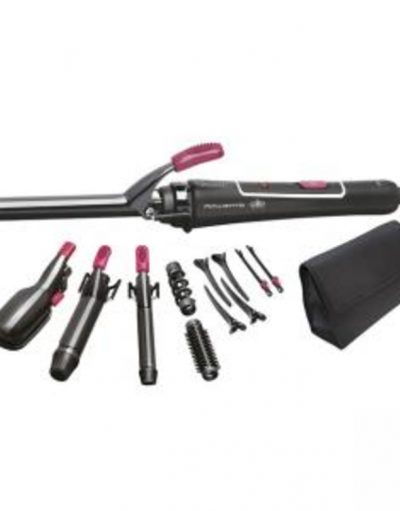 Маша за коса Rowenta, Керамично покритие, 14 Аксесоара, 230 градуса, CF4132D0