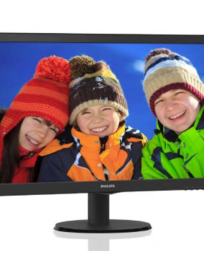 Монитор Philips 243V5LHSB5, 23.6 инча, LED TN, 1920x1080, 5ms, 243V5LHSB5/00