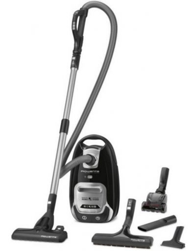 Прахосмукачка с торба Rowenta Silence Force, телескопична тръба, 750W, Черна, RO6455EA
