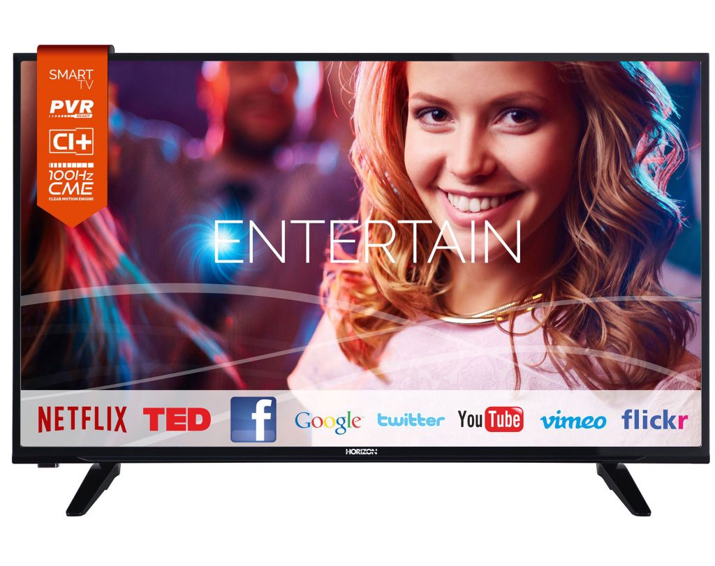 Телевизор LED Smart Horizon, 43"(109 cм), 43HL733F, Full HD