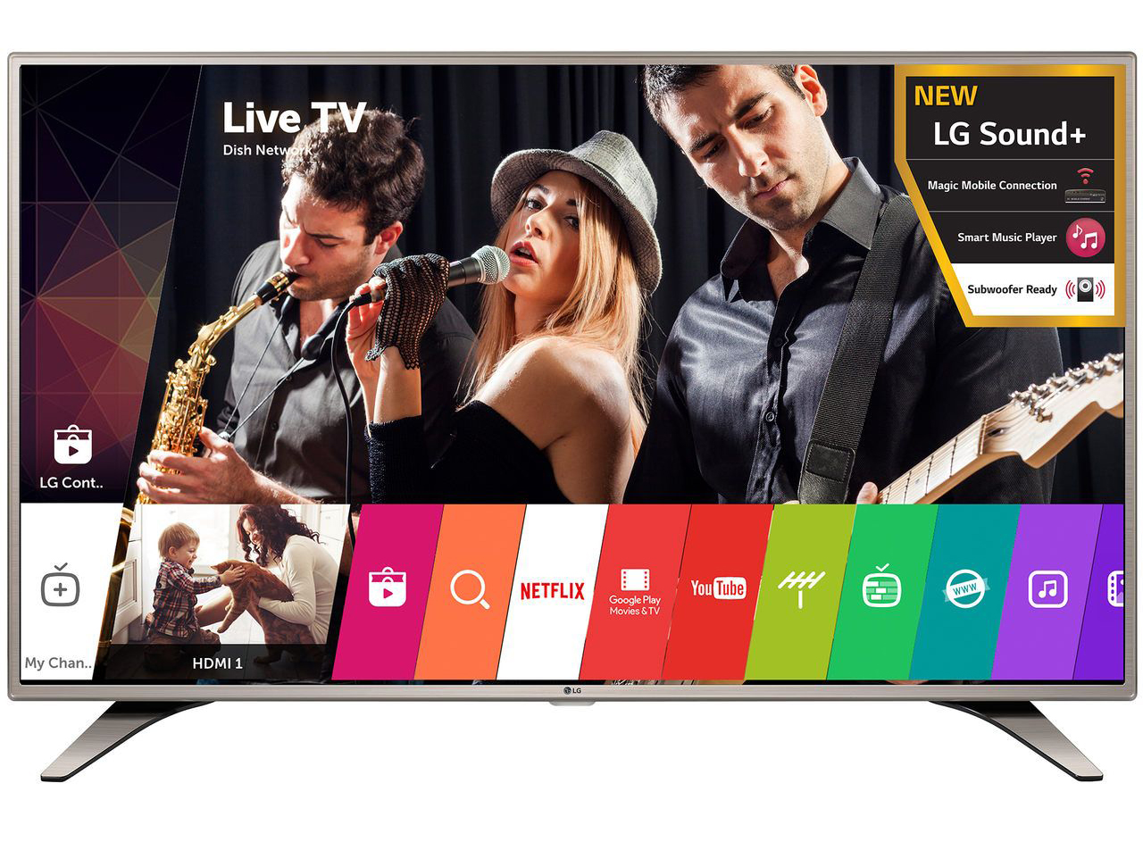 Телевизор LED Smart LG, 43" (108 см), 43LH615V, Full HD