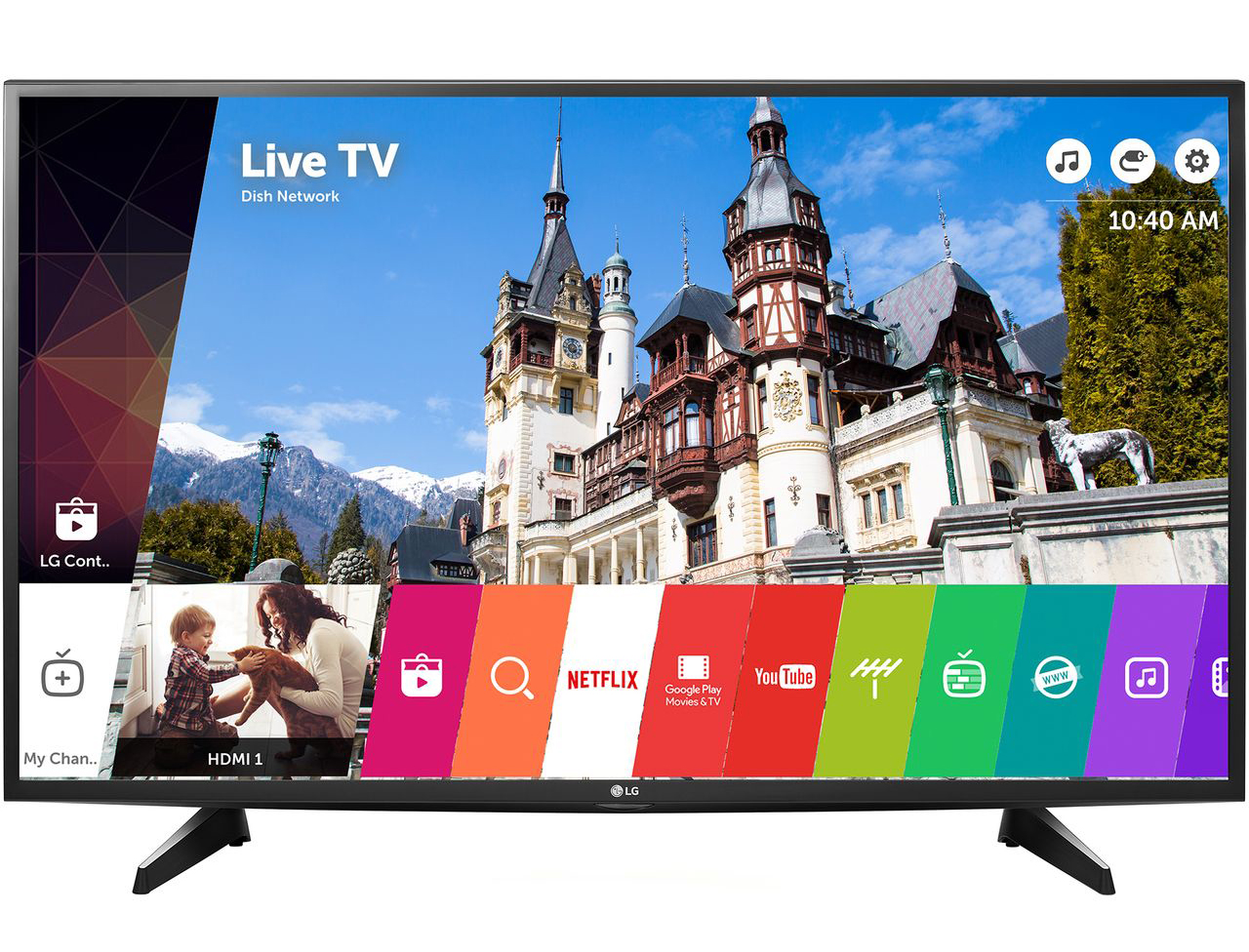 Телевизор LED Smart LG, 43UH6107, 43"(108 см), 4K Ultra HD