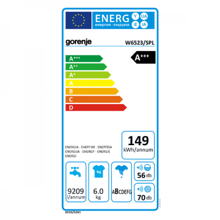 Пералня Gorenje W6523S, 6 кг, 1200 об./мин, Клас А+++, Бяла