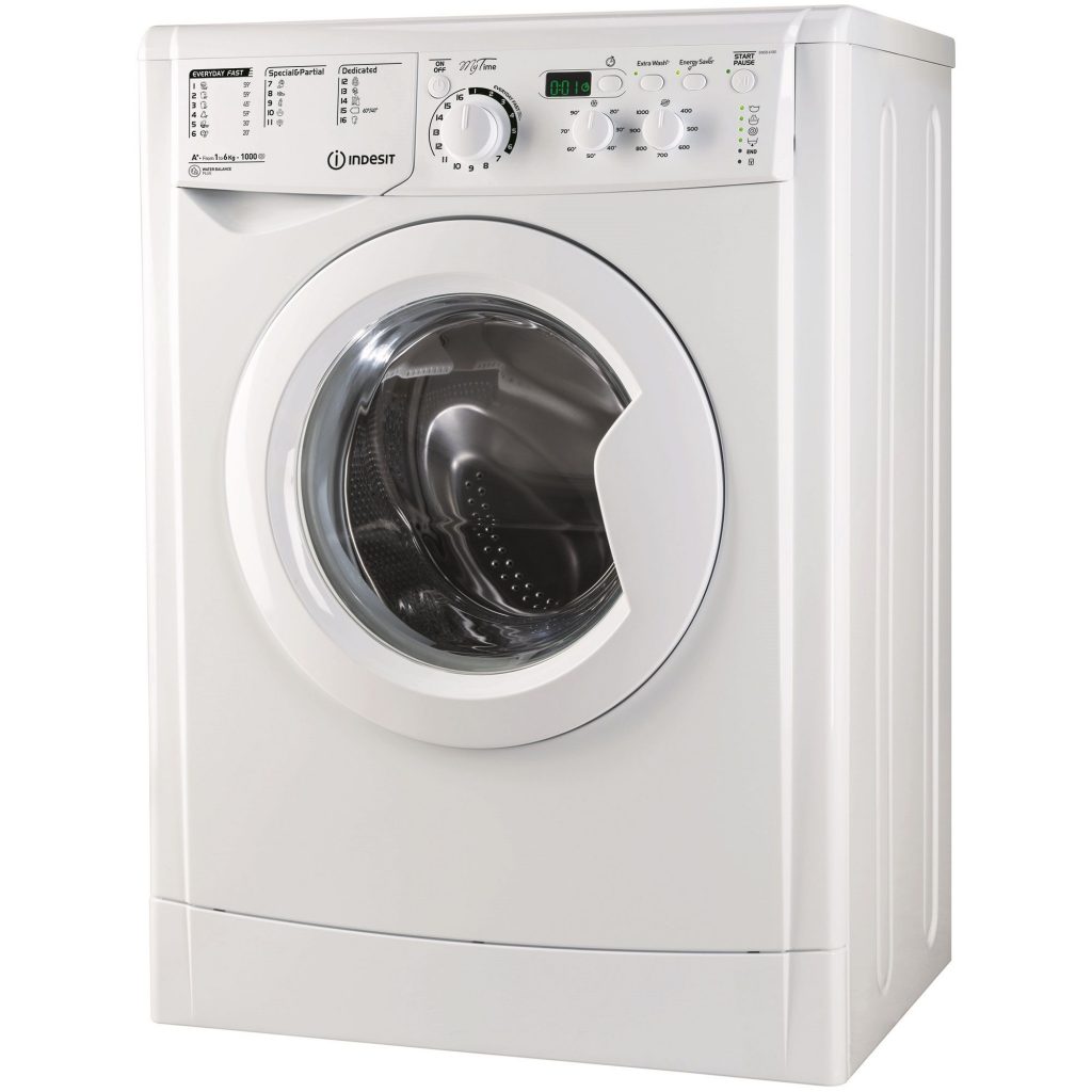 Пералня Indesit EWSD 61051 W EU, 1000 об/мин, 6 кг, Клас A+, Бяла