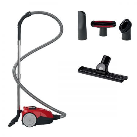 Прахосмукачка с торба Dirt Devil Popster, 800 W, 1.5 л, Филтър Hepa, 2 аксесоара, Розова